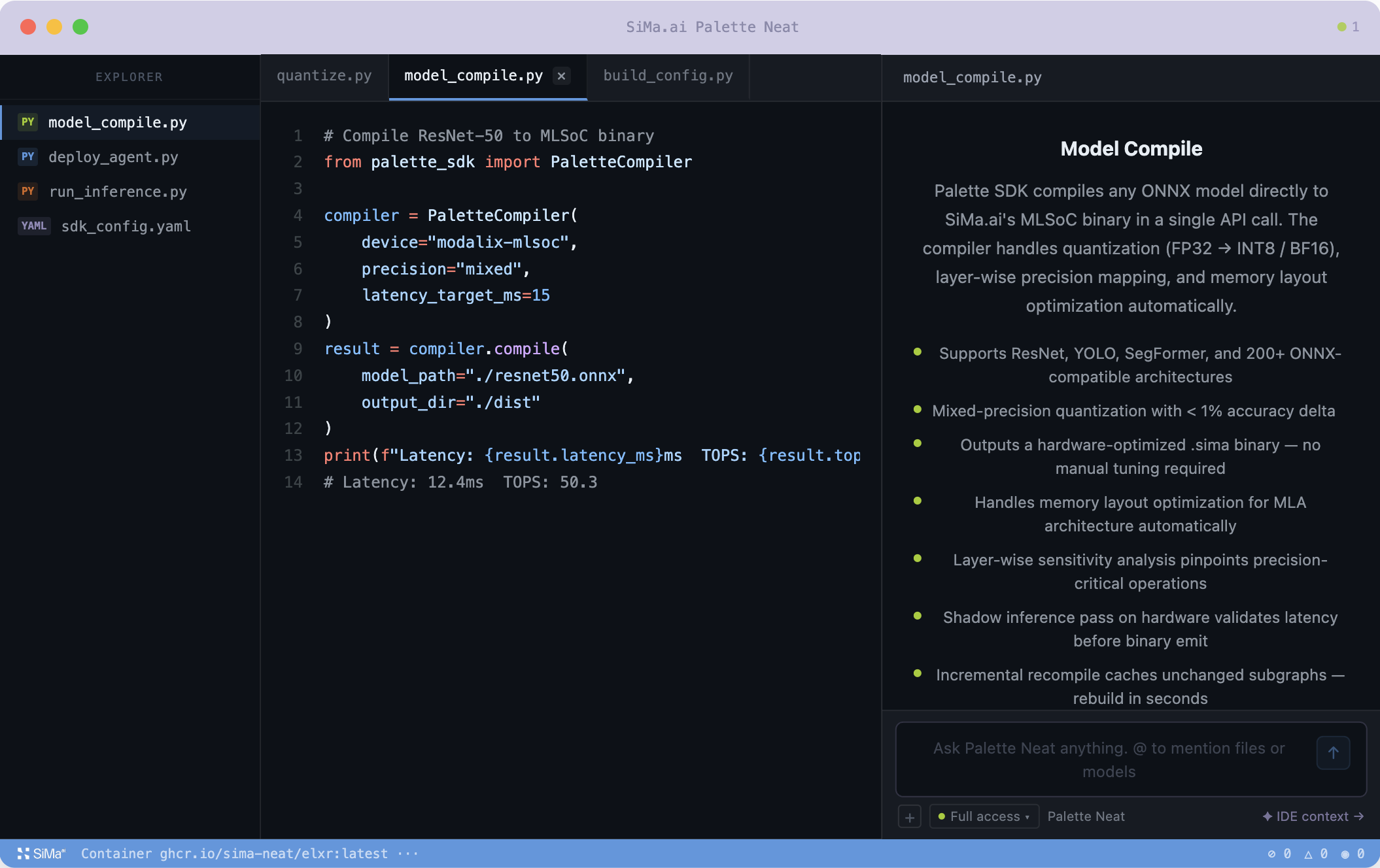 Palette Neat editor