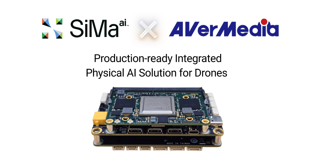 SiMa.ai and AVerMedia to Showcase Integrated Drone AI Solution at August 27, 2026 Drone Seminar